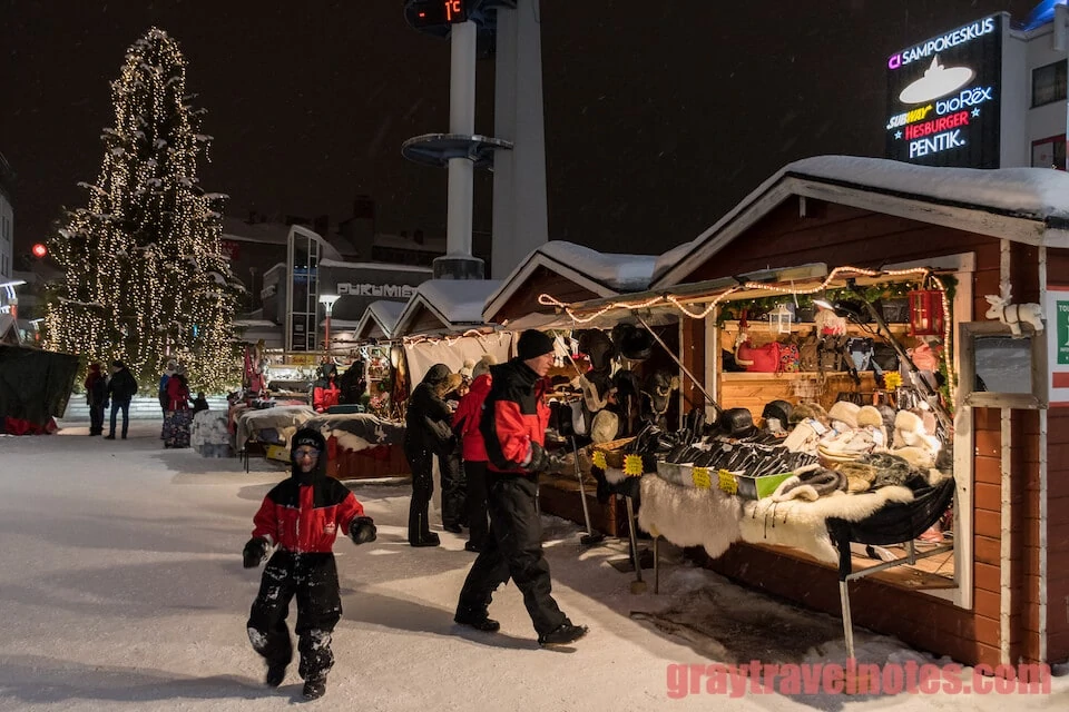 The Christmas celebration is in the air in Rovaniemi Finland - Gray Travel  Notes