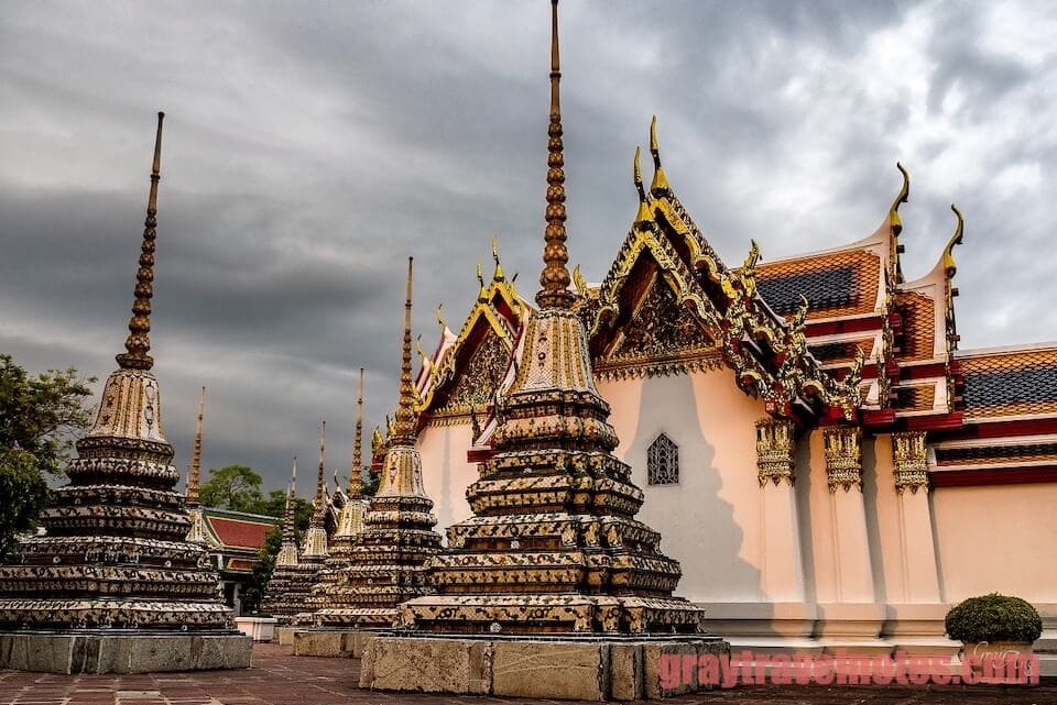 Bangkok - Gloomy Weather Over The Golden Temple
