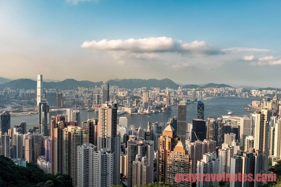 Hongkong - Victoria Peak - The Infinity Horizon of The City Skyline