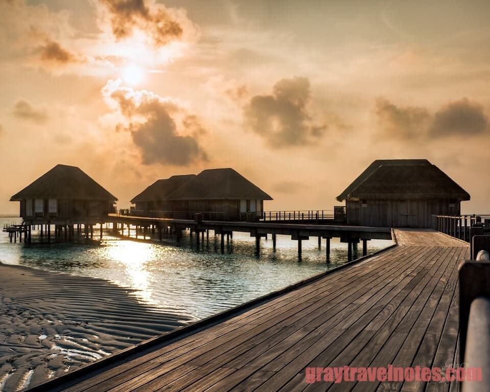 Maldives - The Romantic Sunset Walk Down The Isle