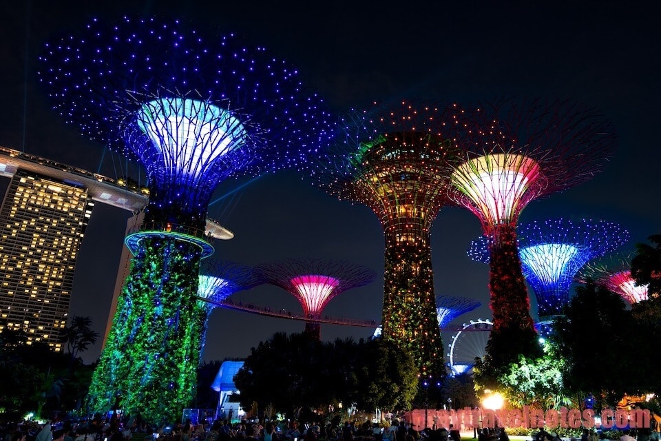 Singapore - Gardens By The Bay Lights