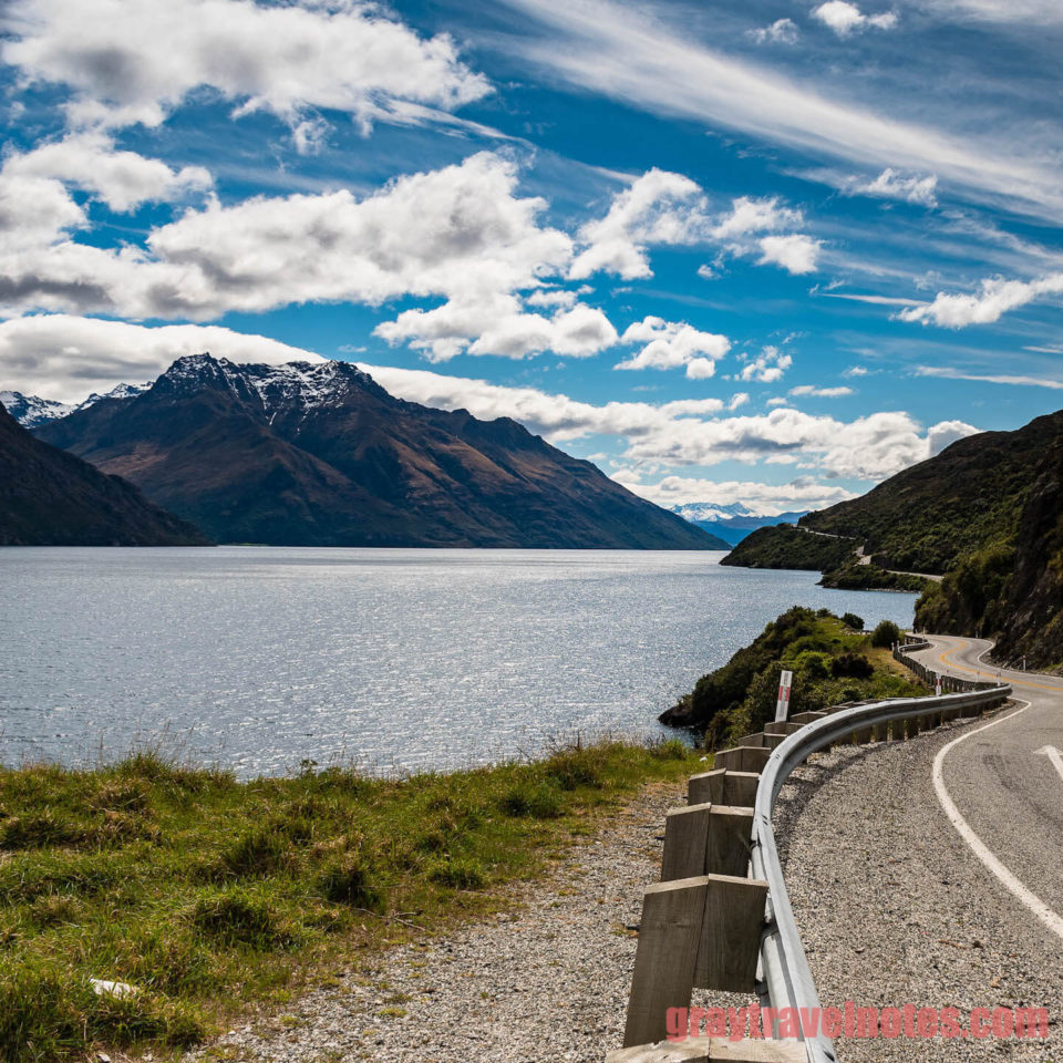 New Zealand - Driving along the Devils Staircase from Te Anau
