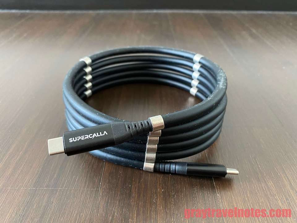SuperCalla - Sleek look and easy packing with SuperCalla cables